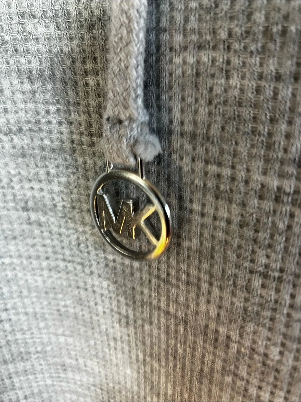 Michael Kors Gray Hoodie Pullover Sweatshirt Womens Petite Large PL